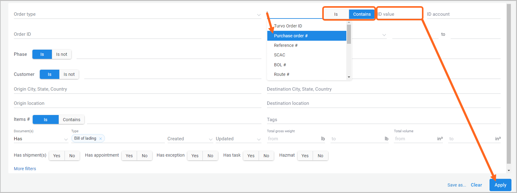 Download a bill of lading document