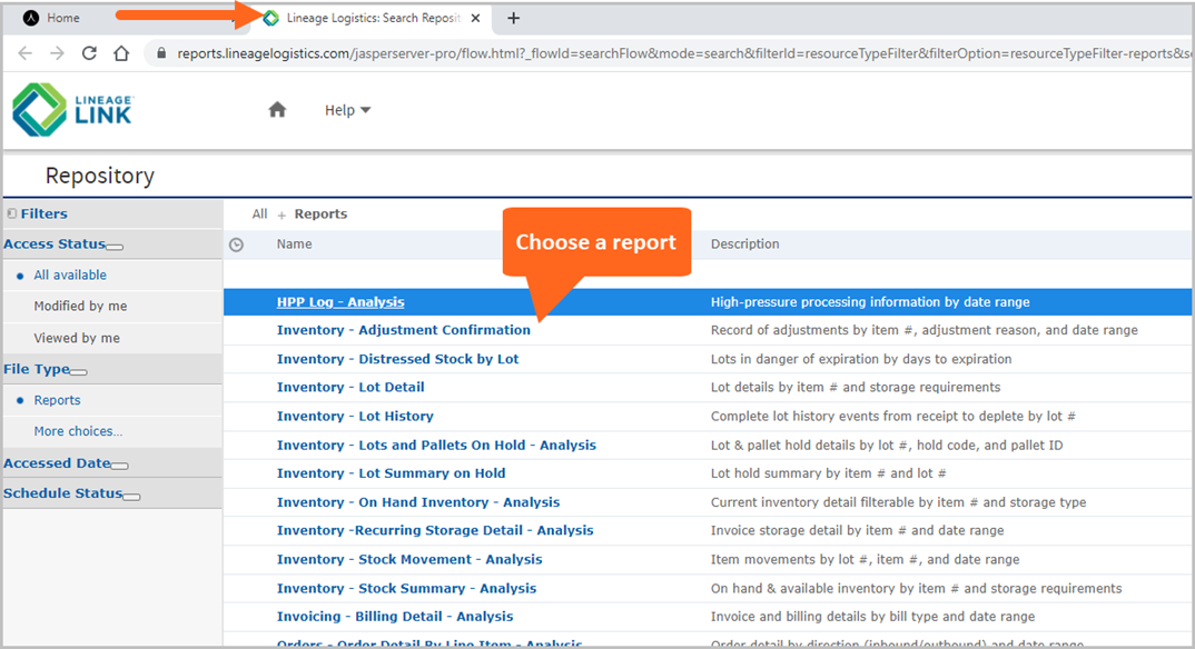 Basics of reporting