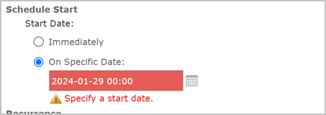 Schedule a report to run automatically